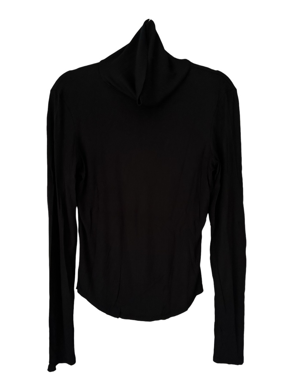 Talula Black Long-Sleeve Ribbed Turtleneck Top
